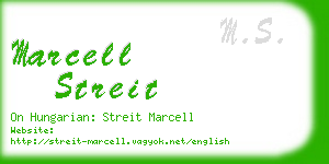 marcell streit business card